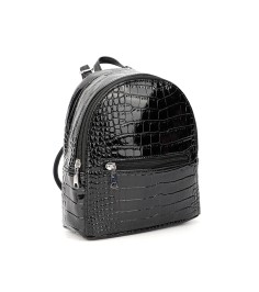 Women’s Crocodile-Pattern Mini Backpack