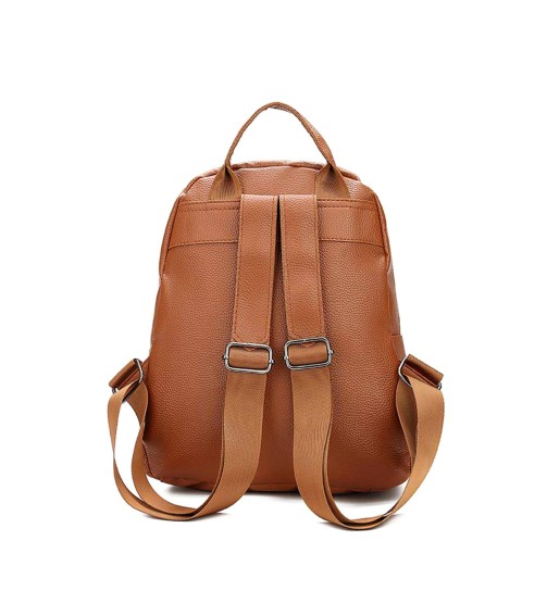 Vintage PU Leather Backpack
