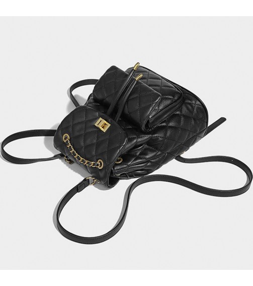 Fashion Quilted Drawstring Backpack