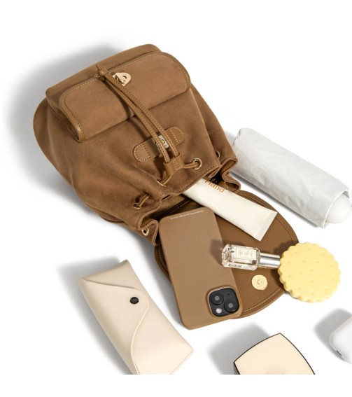 Suede Leather Backpack