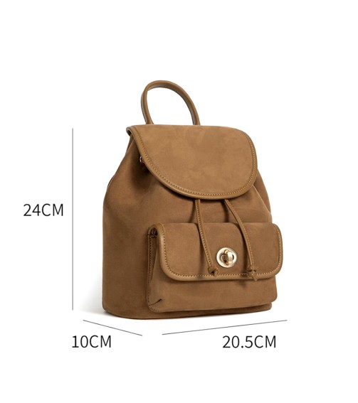 Suede Leather Backpack
