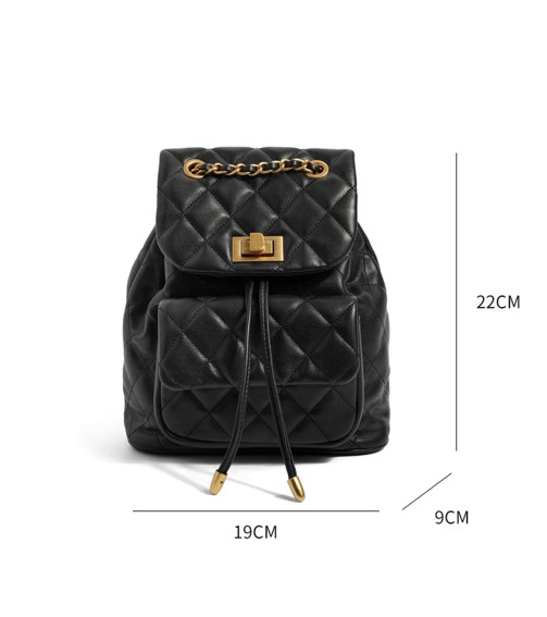 Small Chain Drawstring Backpack