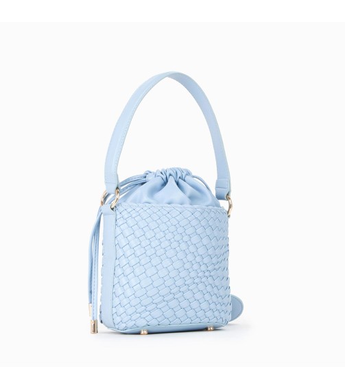Woven Bucket Crossbody Bag