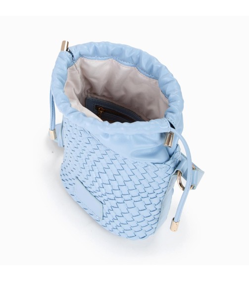 Woven Bucket Crossbody Bag