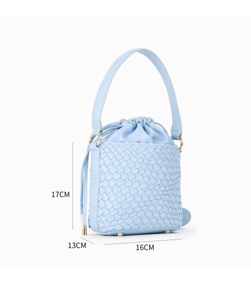 Woven Bucket Crossbody Bag