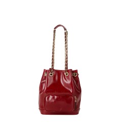 Trendy Red Bucket Bag