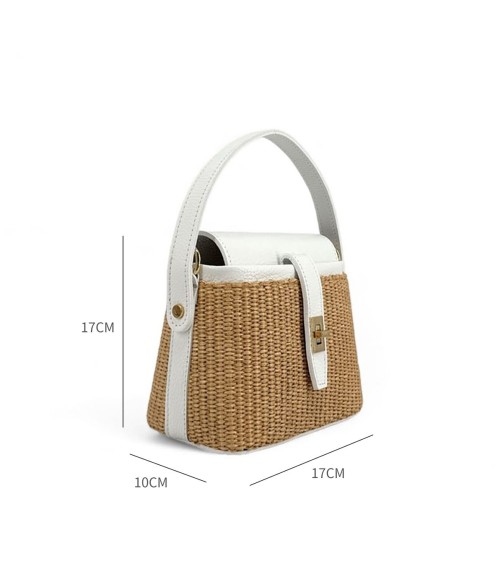 Fashion Woven Straw Bucket Bag