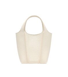 Pebble-Texture Bucket Bag