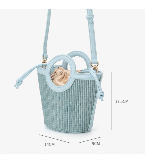 Straw Bucket Bag