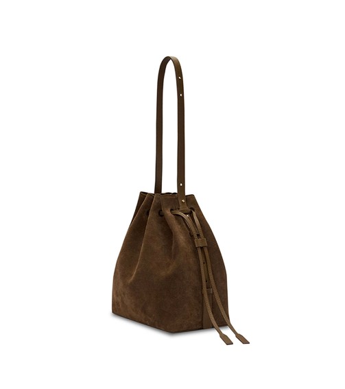 PU Suede Bucket Bag