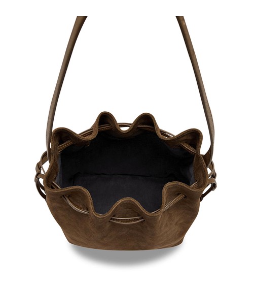 PU Suede Bucket Bag
