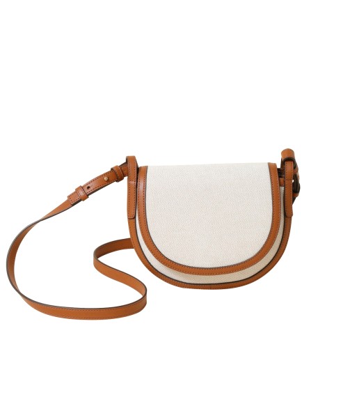Half-Moon Canvas Crossbody Bag