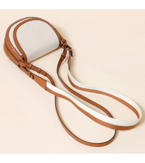 Half-Moon Canvas Crossbody Bag