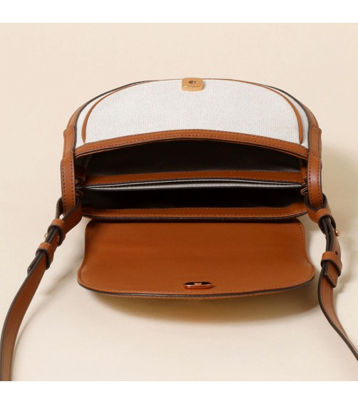 Half-Moon Canvas Crossbody Bag