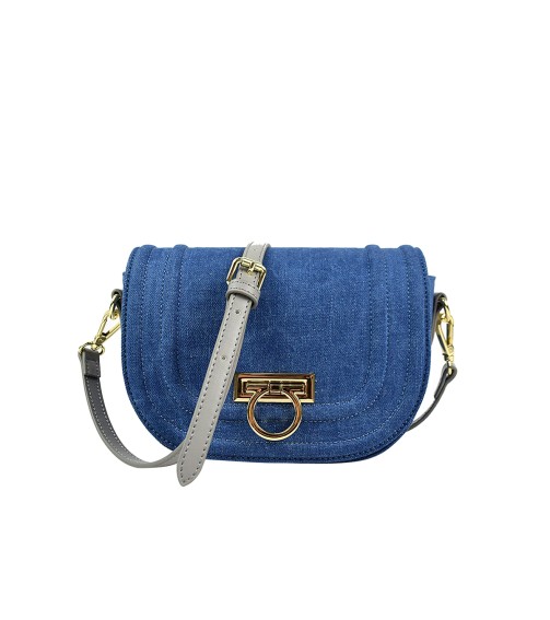 Denim Saddle Bag