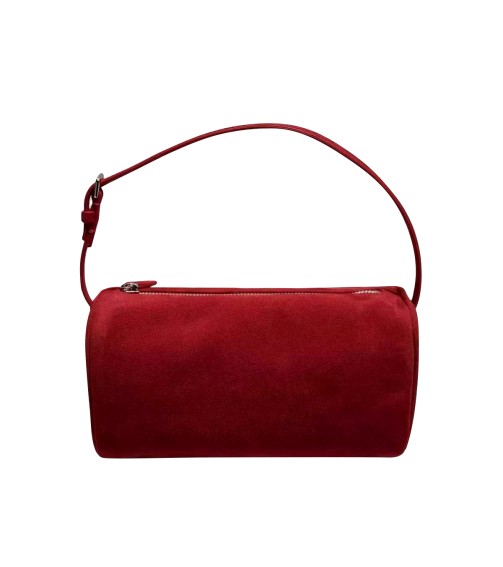Red Suede Leather Handbag