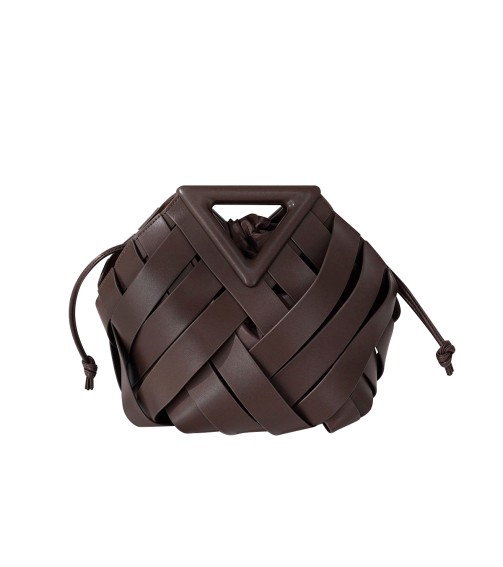 Hollow Weave Leather Handbag