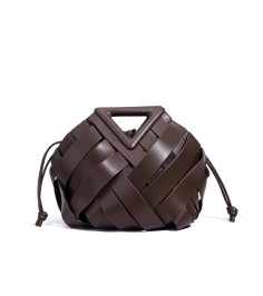 Hollow Weave Leather Handbag