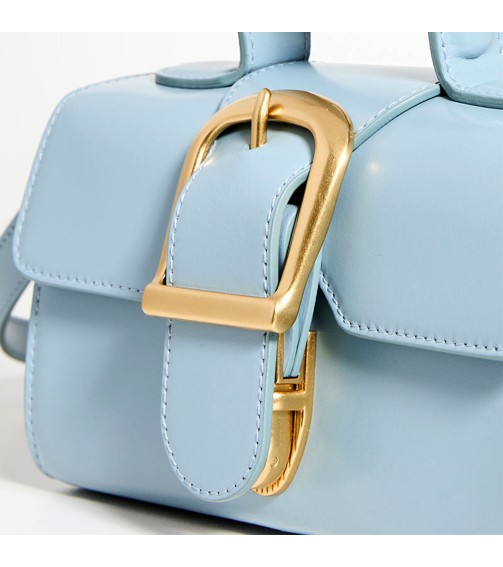 Fashionable Blue Handbag