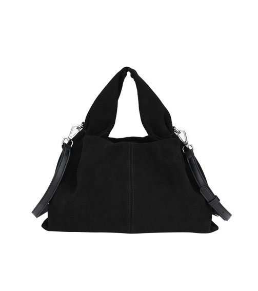 Suede Cowhide Leather Handbag