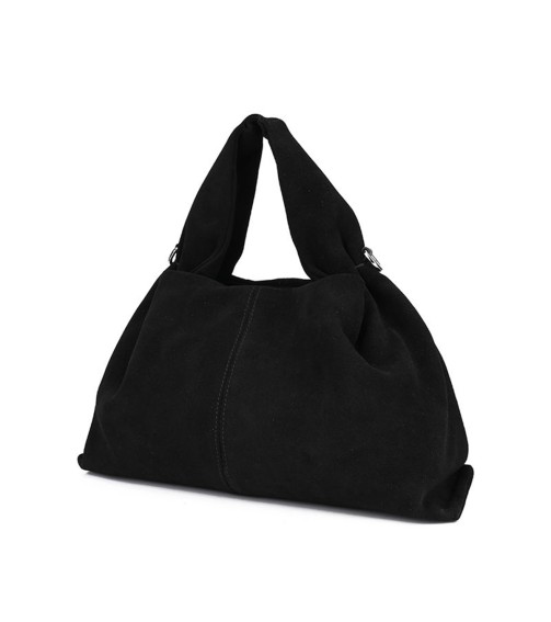 Suede Cowhide Leather Handbag