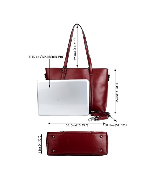 Genuine Leather Large Capacity Tote Bag