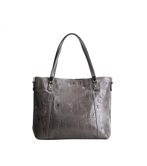 Embossed PU Leather Tote Bag