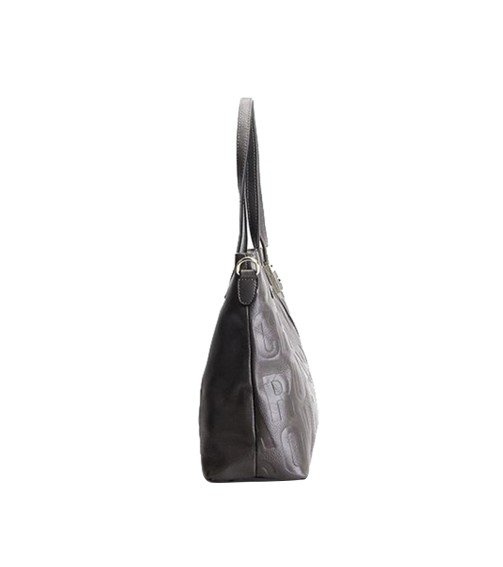 Embossed PU Leather Tote Bag
