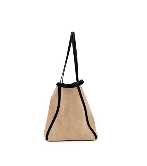 Vintage Suede Tote Bag