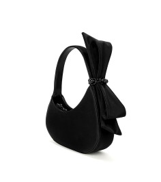 Bowknot Half-Moon Shoulder Bag