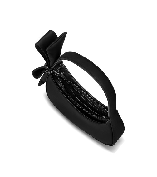 Bowknot Half-Moon Shoulder Bag
