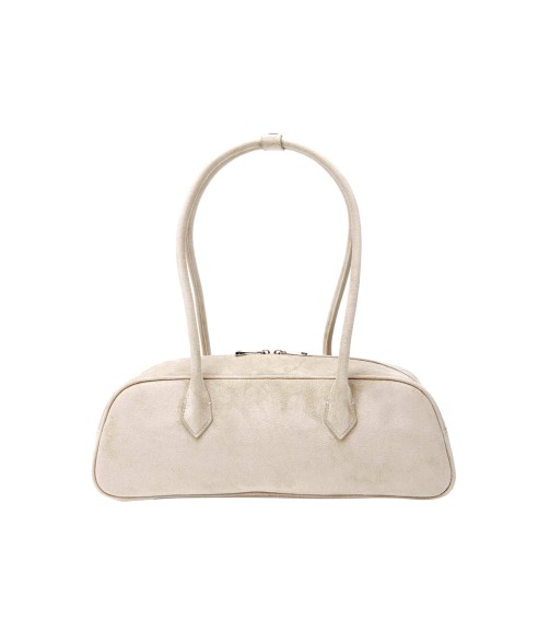 Suede Leather Bowling Bag