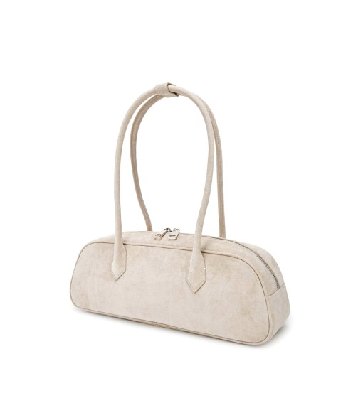 Suede Leather Bowling Bag