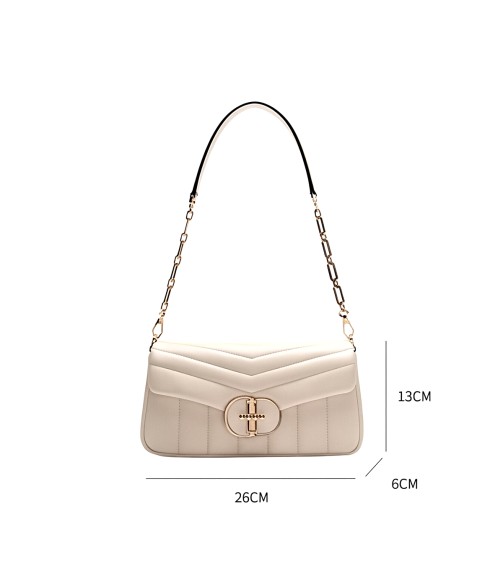 Elegant Metal Chain Underarm Bag